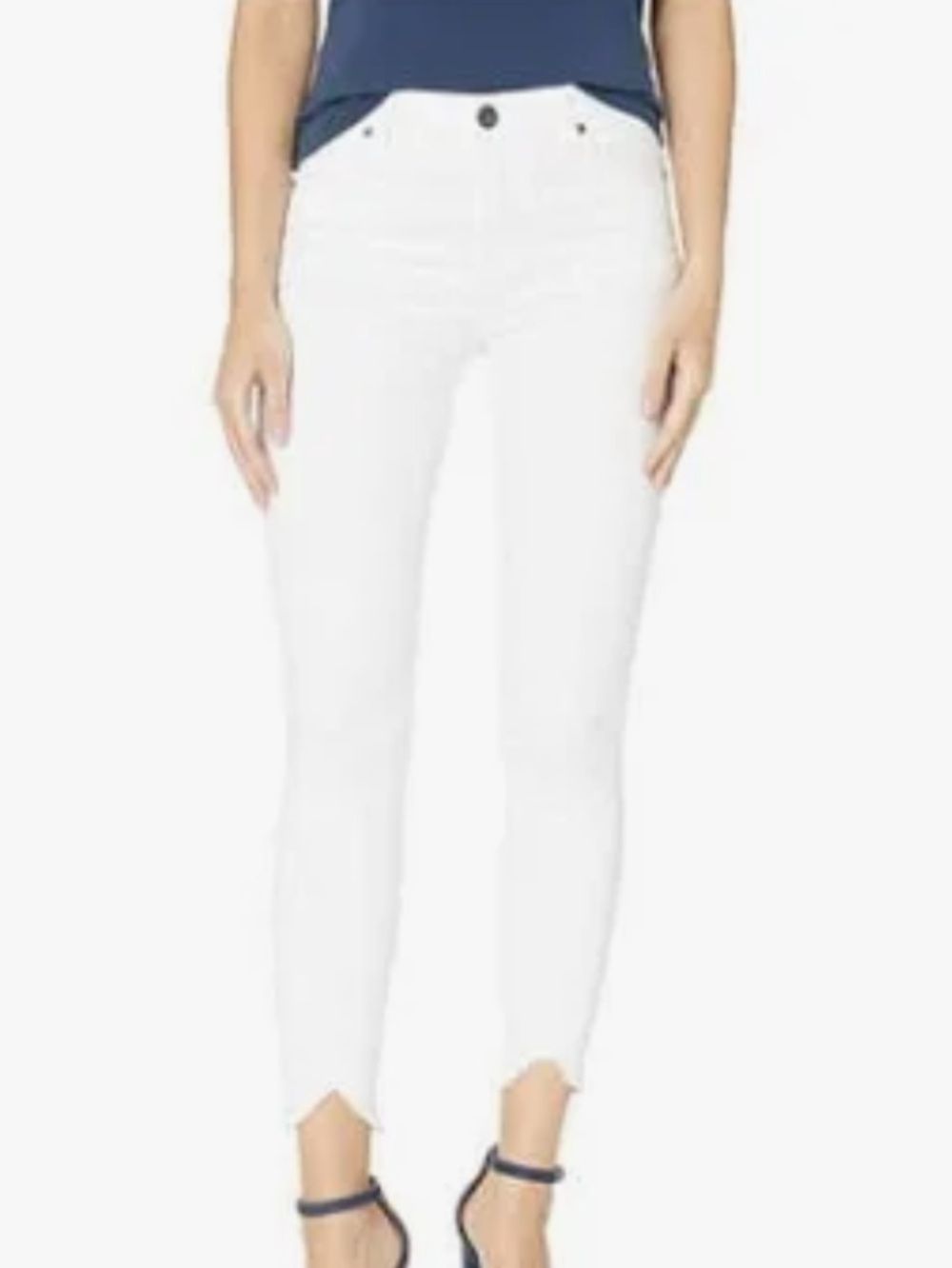 Kut from the Kloth Connie High Rise Ankle Skinny Jeans White NWT SZ 2 - Picture 1 of 13